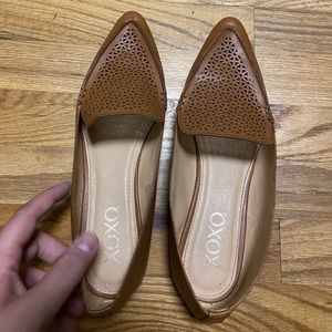 Brown leather loafers Women size 8.5